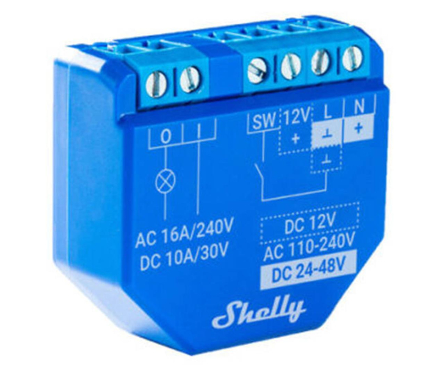 Shelly Inteligentny przekaźnik bezpotencjałowy Plus 1 WiFi - 1268607 - zdjęcie 2